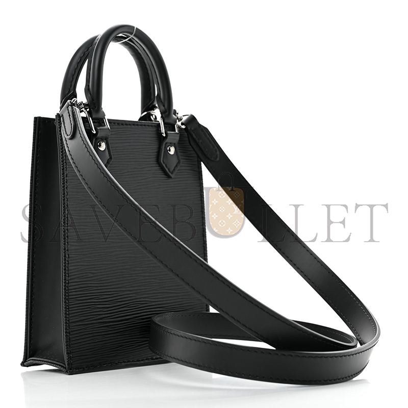 LOUIS VUITTON EPI PETIT SAC PLAT BLACK M69441 (17*14*5.5cm)